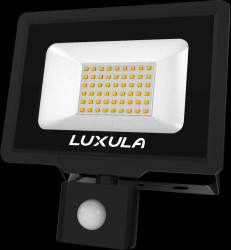 LX400123 LED floodlight, 50 W, 3000 K, 5000 lm, IP65, motion detector