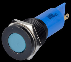 Q16F1BXXB24E Indicator LED, 24 V DC, 16 mm, FASTON, blue/BlC