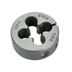 Faithfull FAIHSSDM8 HSS Straight Flute Split Die M8 x 1.25, 1in OD