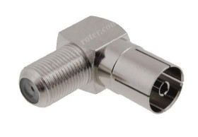 VITALCO KĄTOWY ADAPTER GNIAZDO F GNIAZDO TV