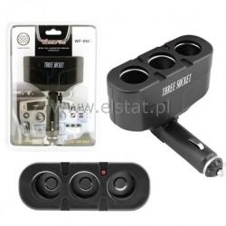 Rozg. gniazda zapalniczki sam. 1 na 3 kątowy