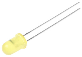 LED, THT, Żółty, 2-Pin, 14 V, 60 °, Kingbright, Blinking