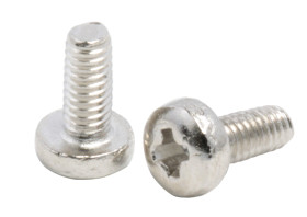 Śruby maszynowe M2.5 łeb z łbem walcowym soczewkowym Mosiądz długość 6.0mm skok 0.45mm