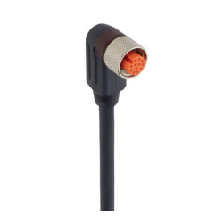 Kabel konfekcjonowany jednostronnie zakończony złącze M12 żeńskie kątowe 12-pinowe RKWT 12-346/15 M