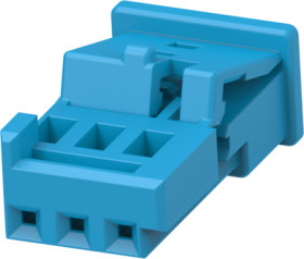 Socket, unequipped, 3 pole, straight, 1 row, blue, 3-1718346-1