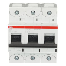 Wyłącznik nadprądowy MCB, Typ K, 3-biegunowy, 90A, 240V, ABB, S800U