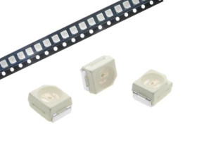 DIODA LED PLCC2 3528 RED 500mcd.