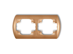 TREND Ramka pozioma 2 podwójna złoty metalik 8RH-2 KARLIK
