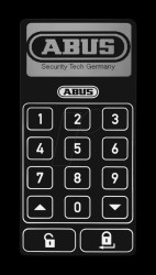 ABHT10125 ABUS HomeTec Pro wireless keyboard, white