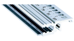 Poręcz szafy, typ: Szyna pozioma, Aluminium