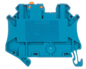 Złączka przelotowa 2-przewodowa z odłącznikiem nożowym 2,5mm2 niebieska UT 2,5-MT BU 3046553 /50szt./