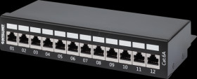 720915 Patch panel, 12-port, Cat.6a