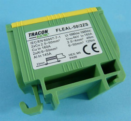 ZŁĄCZKA KOMP.NA SZYNĘ GN/YE 6-50mm2