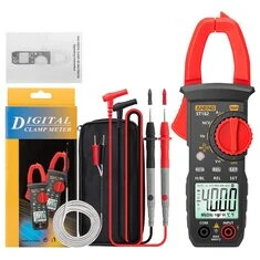 ANENG ST182 Cyfrowy Amperomierz Zaciskowy Tester Napięcia DC/AC Test Multimetrem Zaciskowym Hz Pojemność NCV Ohm Test