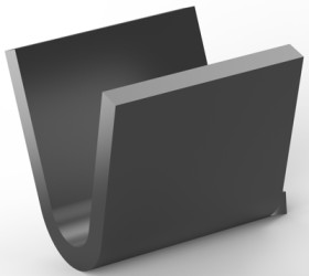 Crimp splice, uninsulated, black, 6.8 mm, 61299-1