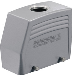 Grommet housing, size D40, die-cast aluminum, M25, straight, cross bow locking, IP65, 1787070000