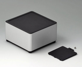 Aluminum enclosure, (L x W x H) 120 x 120 x 70 mm, black (RAL 9005), IP40, ES126059