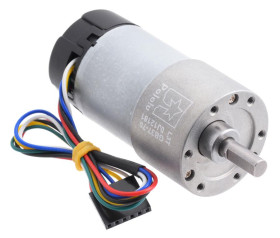 Pololu 70:1 Metal Gearmotor 37Dx70L mm with 64 CPR Encoder (Helical Pinion)
