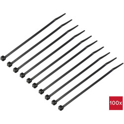 TruComponents 40507 Cable tie 150mm 3.6mm Blk Frost-resistant 100 pc(s)