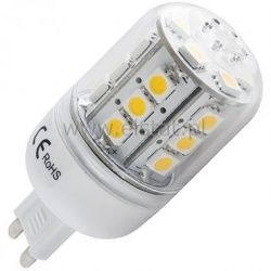 Żarówka LED G9 5W biała zimna 24 x PLCC