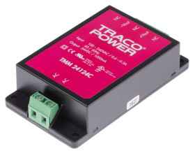 Zasilacz impulsowy nap. wyjściowe: 24V dc 24W 1A 1 wyjście nap. wejściowe: 85 → 264V ac Montaż w obudowie