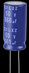 ELXZ500ETE561MK25S ELKO, 560 µF, 50 V, 105 °C
