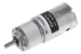 Motoreduktor DC, 2,81 A, 19,8 W, 537 obr./min, 3024 gcm, RS PRO