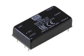 Przetwornica DC-DC, 60W, Uwe 18 → 75 V DC, Uwy -12 → 12V dc, Iwy -2.5 → 2.5A, MEAN WELL