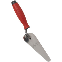 Sealey T1225 Stainless Steel Narrow Gauging Trowel with Rubber Handle 160mm