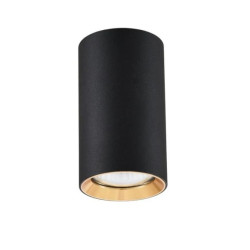 Spot tuba MANACOR czarno-złota 6x13cm GU10 LP-232/1D-130 LIGHT PRESTIGE