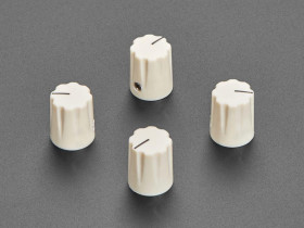 Adafruit Cream Micro Potentiometer Knob - 4 pack