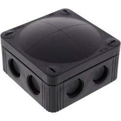 Wiska 10060580 Junction box (L x W x H) 85 x 85 x 51 mm Black IP66/IP67