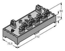 Moduł dystrybutora Turck JRBS-40SC-8R/EX 6611461 1 szt.