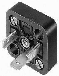 GSA2000 Złącze do elektrozaworu 2+PE czarne 18mm