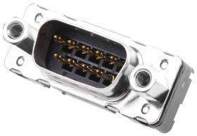 Złącze D-Sub 9-pinowe Męski Proste Przewlekany raster 2.74mm Złoto