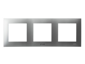 SZAFIR Ramka 3 potrójna do łączników IP-44 srebro RH-3Z/18 OSPEL