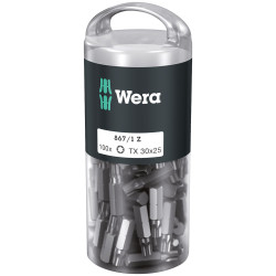 Wera 05072451001 867/1Z Extra Tough Screwdriver Bits TX30/25, Pack of 100