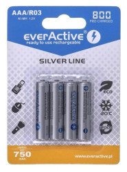Zestaw akumulatorków everActive EVHRL03-800 (800mAh Ni-MH LSD)