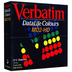 5.25" Diskettes HD "Verbatim DataLife Colours"