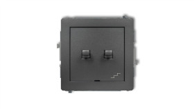 Deco Łącznik Podwójny Schodowy W Stylu Amerykańskim Grafitowy 11Dwpus-33