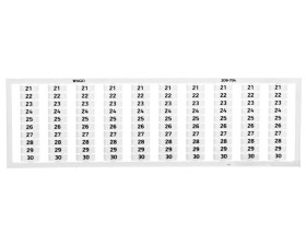Ramka z oznacznikami 10x 21-30 209-704 /5szt./