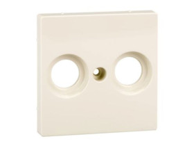 MERTEN Płytka czołowa System M gniazda telewizyjnego gładka 2 otwory kremowy MTN4122-0344 SCHNEIDER ELECTRIC