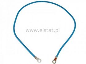 Linka uziemiająca 6mm2 650mm niebieska