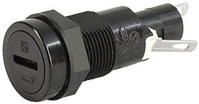 Oprawa bezpiecznikowa montowana w tablicach Montaż panelowy rozmiar: 5 x 20mm 10A Schurter