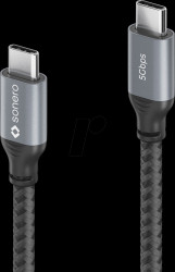 SPC-U320-005 USB 3.0 cable, C plug, 4K 60 Hz, 60 W, 0.5 m