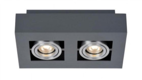 Oprawa Sufitowa Pita Black+Silver Ruchoma Prostoką