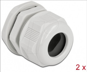 60388 Cable Gland PG21 for flat cable gy 2 pcs
