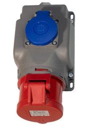 VIPLAST Gniazdo siłowe stałe KOMBI 16A + 230V