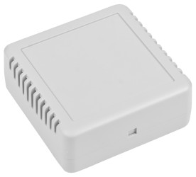 Obudowa ABS szerokość zew. 75,6 mm długość zew. 75,8 mm wys. zew. 30,3 mm RS PRO IP20 Szary