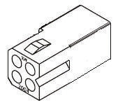 Obudowa złącza 4-pinowe 2-rzędowe raster: 5.03mm Molex Żeński Montaż na kablu STANDARD .093"